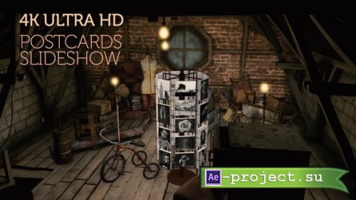 Videohive - Vintage postcards in a creepy old attic - 30103425 - Project for After Effects