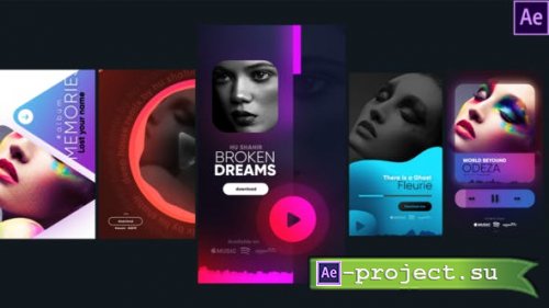 Videohive - Instagram Stylish Music Stories - 30142392 - Project for After Effects