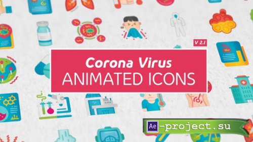 Videohive - Corona Virus Icons - 26019243 - Project for After Effects