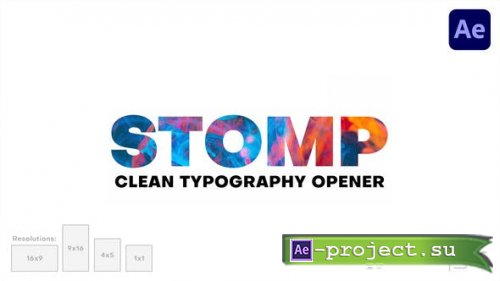 Videohive - Clean Stomp Opener - 29978250 - Project for After Effects