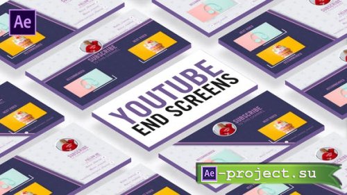 Videohive - Slice Youtube End Screens - 30180371 - Project for After Effects