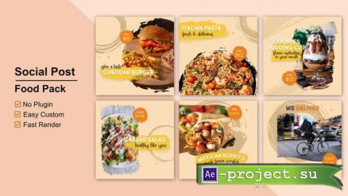Videohive - Food Social Post V35 - 30166922 - Project for After Effects