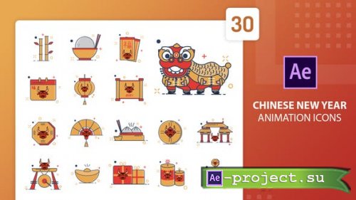 Videohive - Chinese New Year Animation Icons | After Effects - 30202221 - Project for After Effects