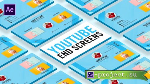 Videohive - Glass Youtube End Screens - 30186033 - Project for After Effects