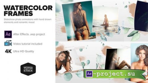 Videohive - Watercolor Frames Slideshow - 30110817 - Project for After Effects