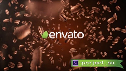 Videohive - Coffee Logo 4K - 22652936 - Project for After Effects