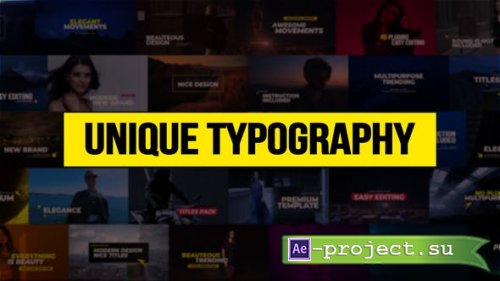 Videohive - Unique Typography - 21763187 - Premiere Pro Templates