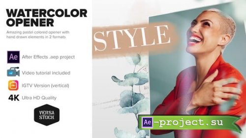 Videohive - Watercolor Frames Opener 4K and Social - 30236910 - Project for After Effects