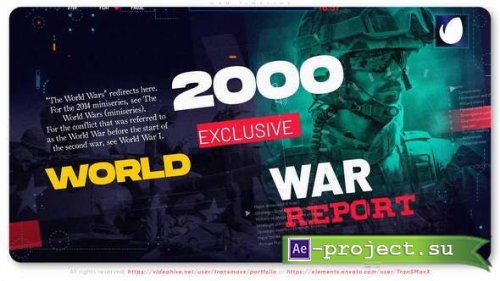 Videohive - War Timeline | Report - 30240926 - Project for After Effects