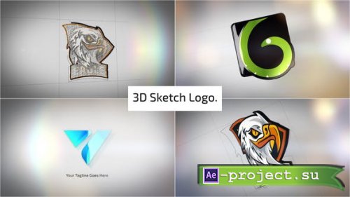 Videohive - Clean 3D Sketch Logo Reveal - 29810907 - Project for After Effects