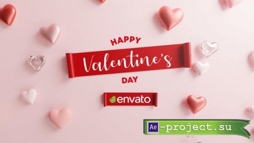 Videohive - Happy Valentine Logo Reveal 3D - 30263425 - Project for After Effects