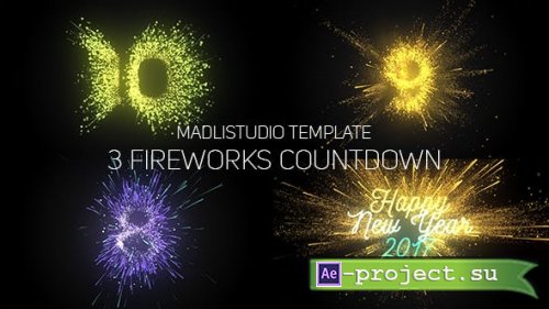 Videohive - Fireworks Countdown - 19189635 - Project for After Effects