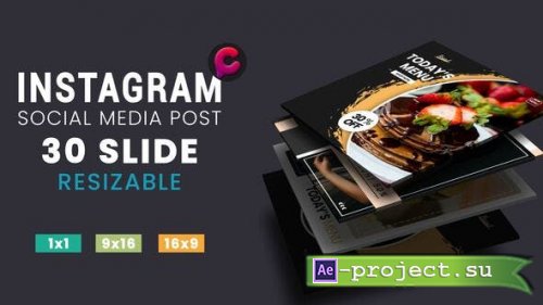 Videohive - Media Post Fashion - Food - 29517881 - Project for After Effects
