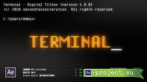 Videohive - Terminal - Digital Titles - 25682135 - Project for After Effects