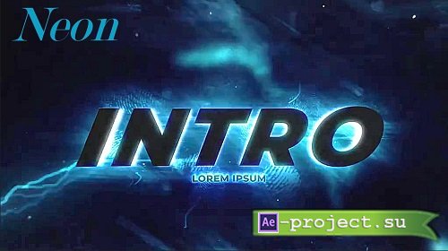 Lightning Neon Intro 822929 - Project for After Effects