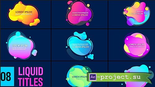 Colorful Liquid Title Pack 3.0 873304 - Project for After Effects