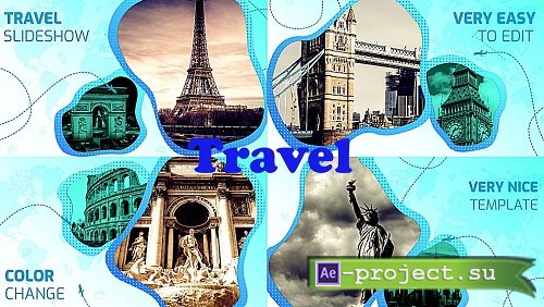 Travel Slideshow 876026 - Project for After Effects