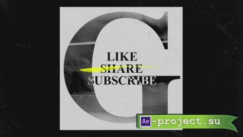 Videohive - You Tube Like Share Subscribes Grunge Opener - 30298574 - Project for After Effects