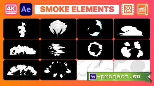 Videohive - Smoke Elements And Titles | After Effects - 30148049 - After Effects Project & Script