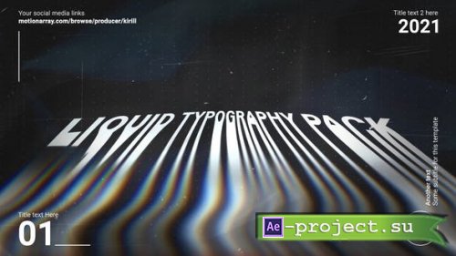 Videohive - Liquid Typography - 30346334 - Project for After Effects