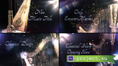 Videohive - Harp - Classical Instrument Title - 29297369 - Project for After Effects