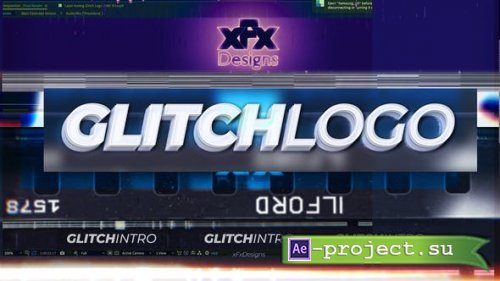 Videohive - Analog Glitch Logo Intro Reveal - 25694829 - Project for After Effects