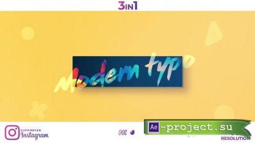 Videohive - Modern Typo Opener - 24759373 - Project for After Effects