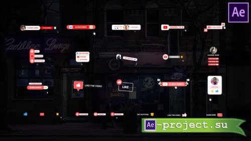 Videohive - YouTube Subscribe Pack - 26395996 - Project for After Effects