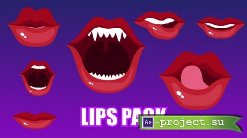 Videohive - Lips Animation - 22784594 - Project for After Effects