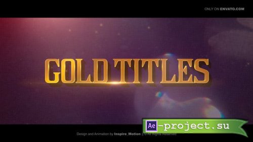 Videohive - Gold Titles | Epical Trailer - 30482273 - Project for After Effects