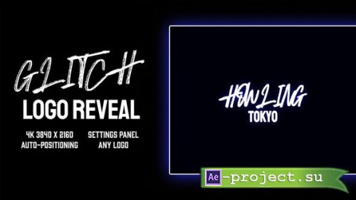 Videohive - glitch logo reveal - 27960470 - Project for After Effects