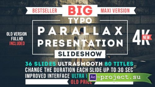 Videohive - Big Typo Parallax Presentation - 12819517 - Project for After Effects