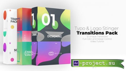 Videohive - Typo & Logo Stinger Transitions Pack - 30459517 - Project For Final Cut & Apple Motion