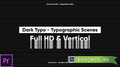 Videohive - Dark Typo - Typographic Scenes - 25727642 - Premiere Pro Templates