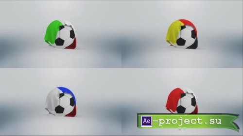 Videohive - Football Flag Logo - Soccer - 30569990 - Project for After Effects