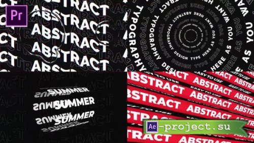 Videohive - Abstract Typography - 30469263 - Premiere Pro Templates