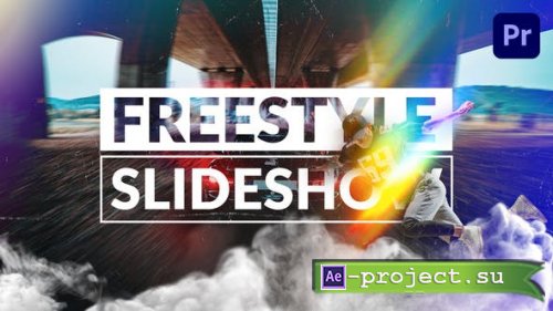 Videohive - Freestyle Slideshow | Mogrt - 30485373 - Premiere Pro & After Effects Project