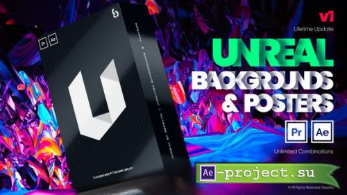 Videohive - Unreal I Backgrounds and Posters - 29538969 - Project & Script for After Effects