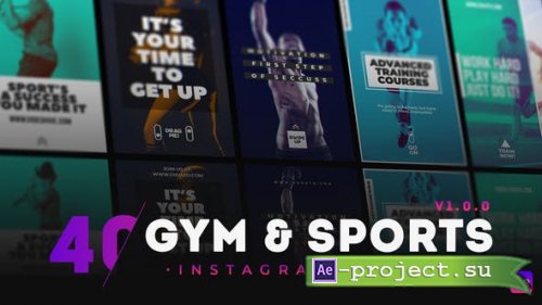 Videohive - 40 GYM & Sports Instagram Story - 30494144 - Project for After Effects