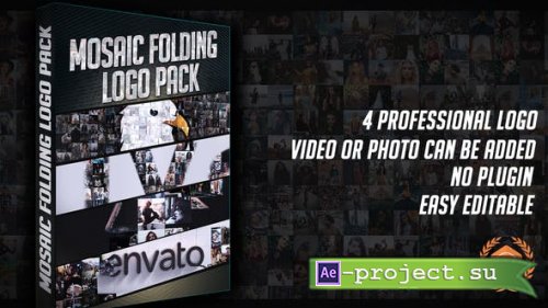 Videohive - Multi Video Folding Logo Pack - 27018768 - Project for After Effects