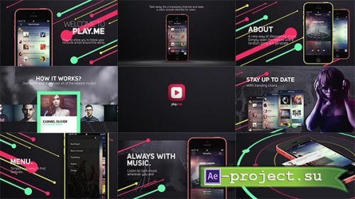 Videohive - Music App Promo - 15295992 - Project for After Effects