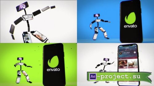 Videohive - Dancing Phone Character - 30818762 - Project for After Effects