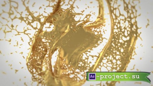Videohive - Splashing Gold Logo Reveal - 20228649 - Project for After Effects