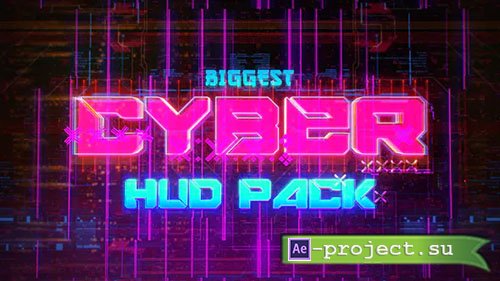 Videohive - Biggest CYBER HUD Pack - 30635723 - Project for After Effects