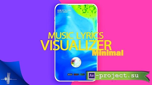 Minimal Music Visualizer With Lyrics 903490 - Project for After Effects