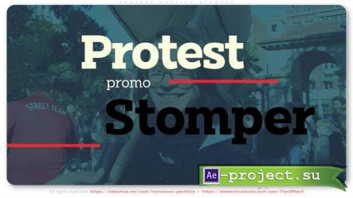Videohive - Protest Meeting Stomper - 30833923 - Project for After Effects