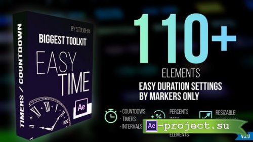Videohive - Countdown Timer toolkit "Easy Time" - 27473264 - Project for After Effects