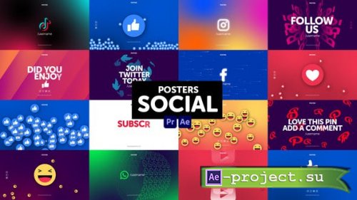 Videohive - Posters Social Media - 30959035 - Project for After Effects