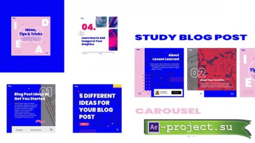 Videohive - Study blog post carousel instagram - 30881843 - Project for After Effects