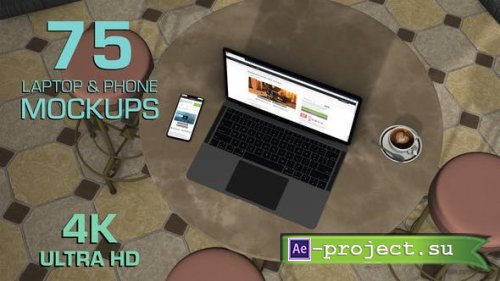 Videohive - Biggest laptop and smartphone mockups pack (Coffee corner version) - 30921851